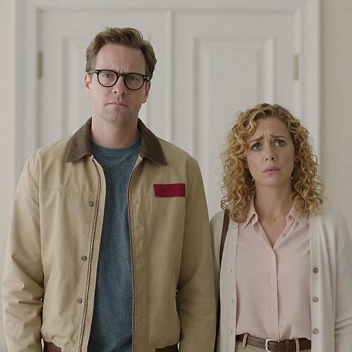 Intense Indoor Portrait of a Couple