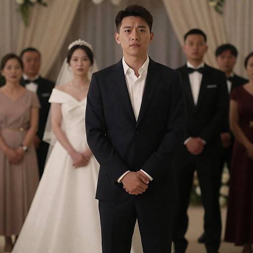 Elegant Formal Wedding Moment Captured