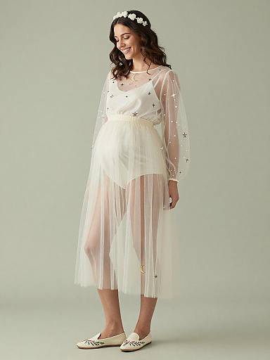 Ethereal Fairy Maternity Fashion Portrait