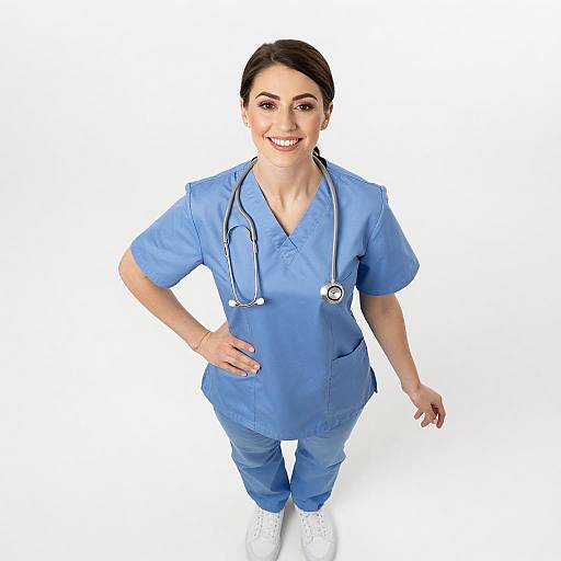 Smiling Nurse Portrait in Scrubs