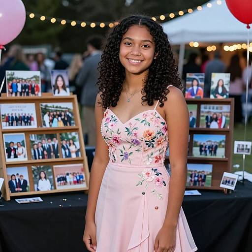 Radiant Senior in Pink Homecoming Dress