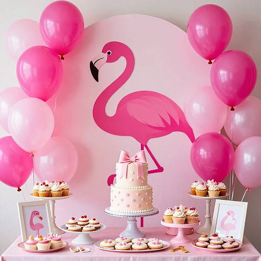 Pink Flamingo Birthday Celebration