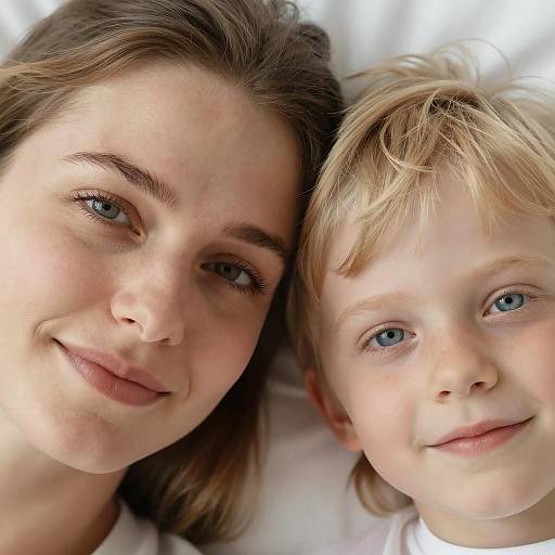 Intimate Moment: Woman and Child Together