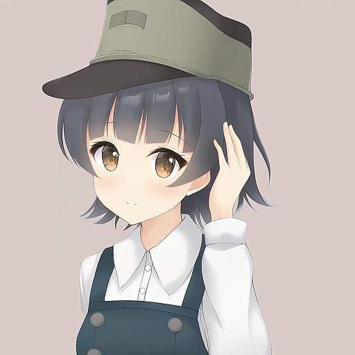 Illustration of Arare (kancolle), kantai collection in the style of Maccha