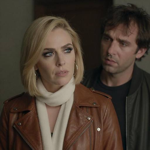 Tense Portrait: A Dark Encounter