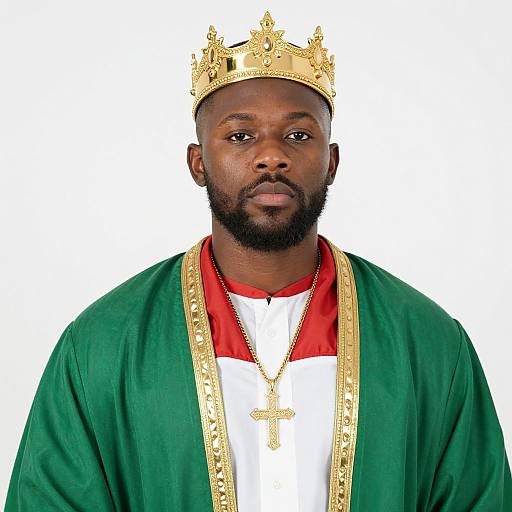 Regal Portrait of a Black King