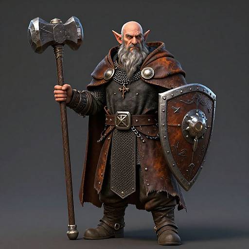 Dwarf Cleric Character Art