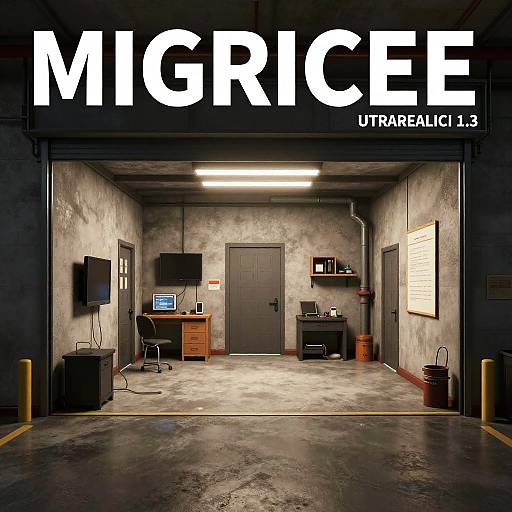 Ultrarealistic Maximalist Garage Rendering