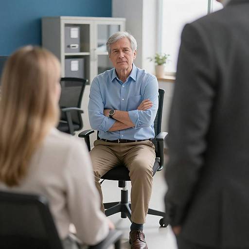 Office Scene with Diverse Characters