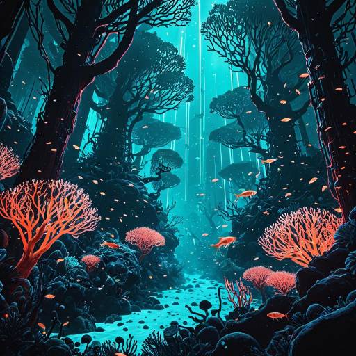 Bioluminescent Underwater Forest Bioluminescent Underwater Forest