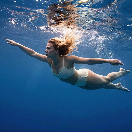 Scarlett Johansson Underwater Dreamscape
