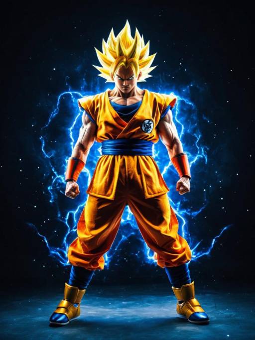 Super Saiyan Cosplay with Glowing Aura