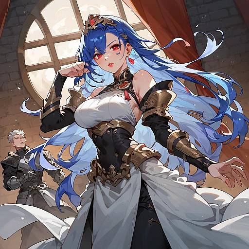 Armored Woman in Prison Cell