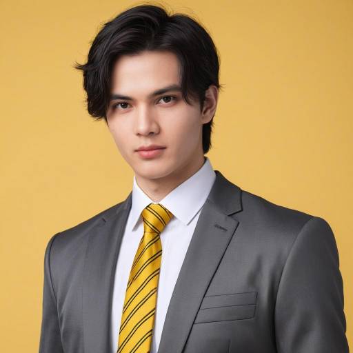 Stylish Formal Portrait of a Young Man