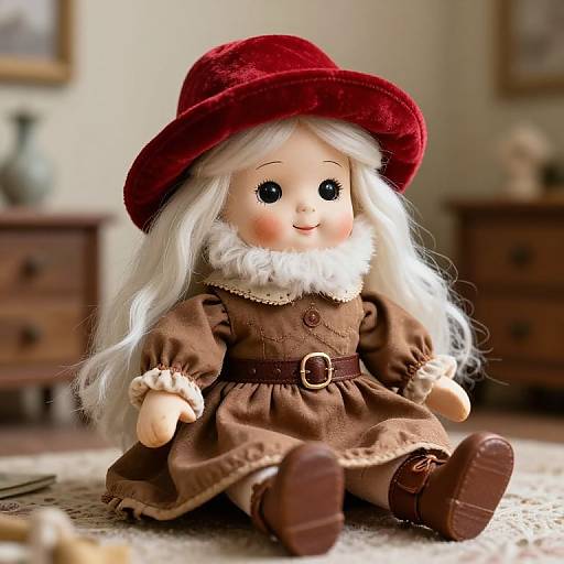 Vintage Doll with White Beard