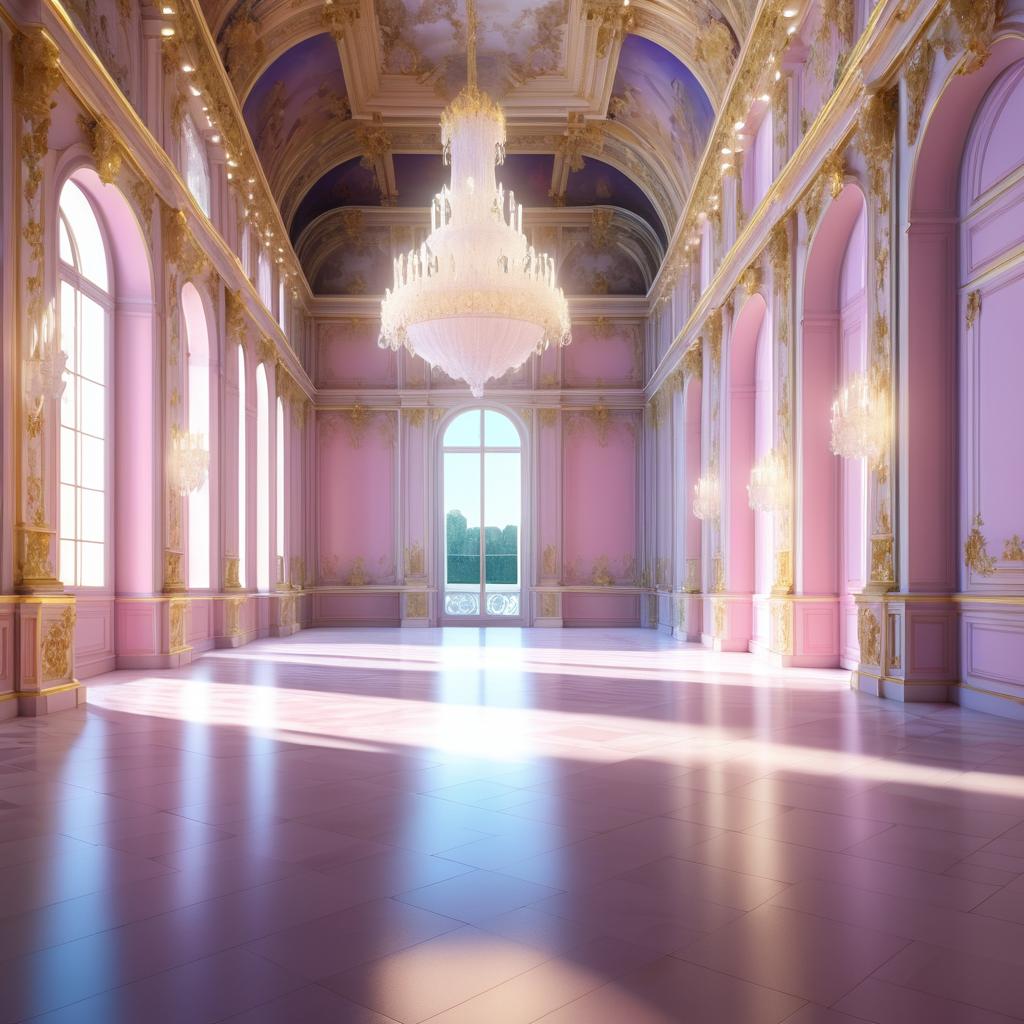 Hyper-Realistic Interior of Versailles Palace