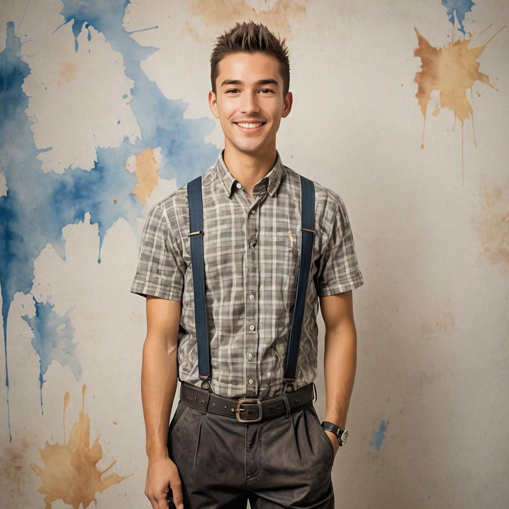 Oktoberfest Portrait of a Grinning Youth