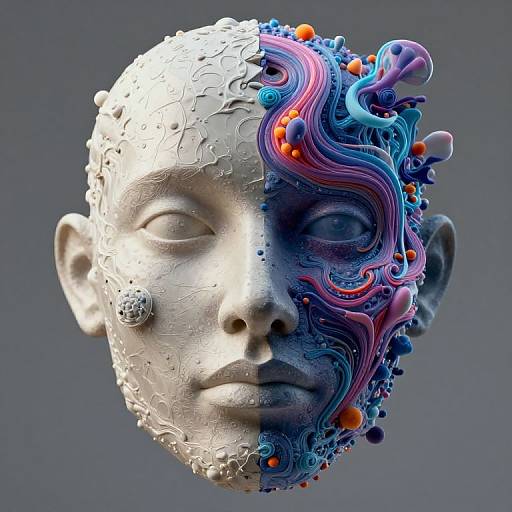 Photorealistic Duality Face Concept