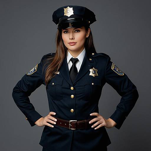 Female Police Officer in Uniform