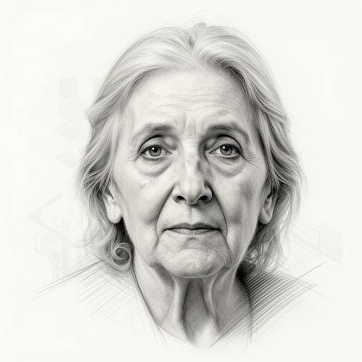 Detailed Portrait of Wise Old Woman