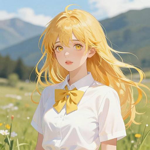 Sunlit Enchantment in Mountainous Landscape