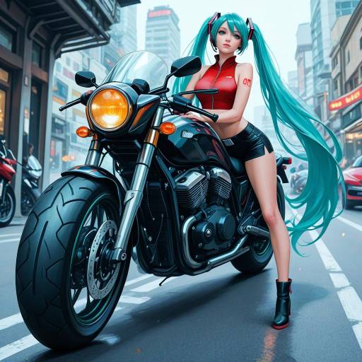 Vocaloid Girls on Motorcycle Adventure