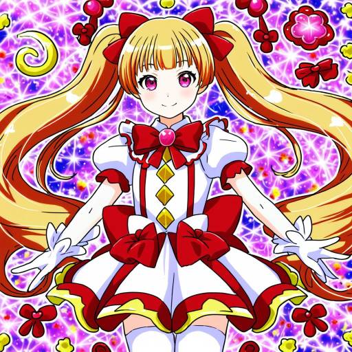 Illustration of Aisaki emiru, precure in the style of Nikorashi-ka