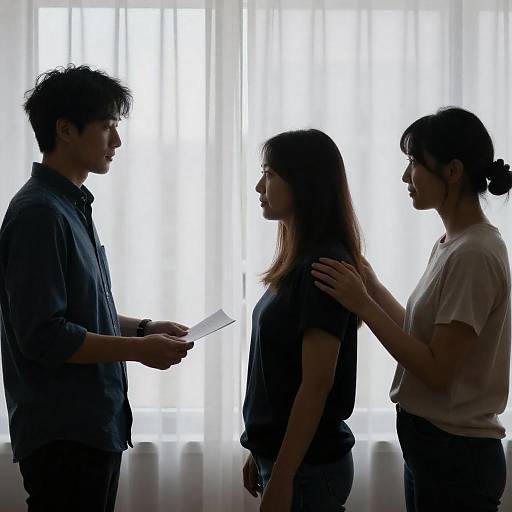 Silhouetted Conversation with Document Exchange