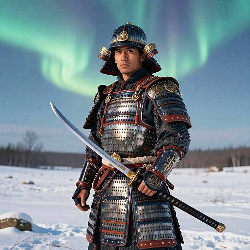 Epic Russian Samurai Portrait