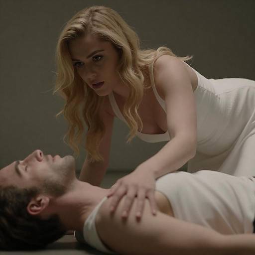 Intense Portrait of a Couple in Dim Light