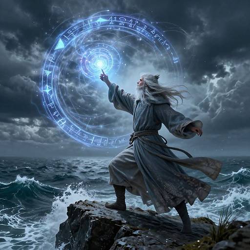 Earthsea Wizard Casting Powerful Spells