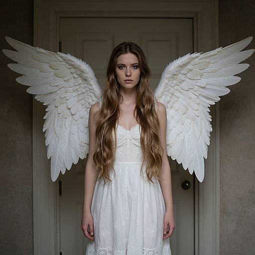 Twisted Angel Woman with Wings