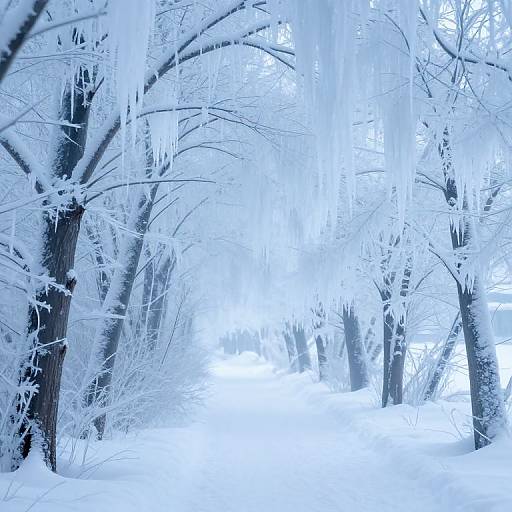 Ethereal Icy Corridor of Serenity