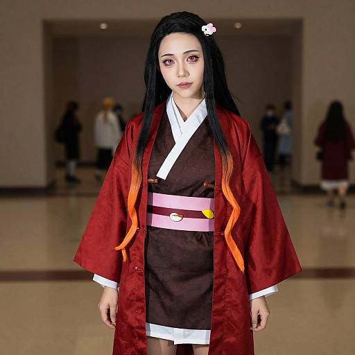 Male Nezuko Cosplay in Grand Hall