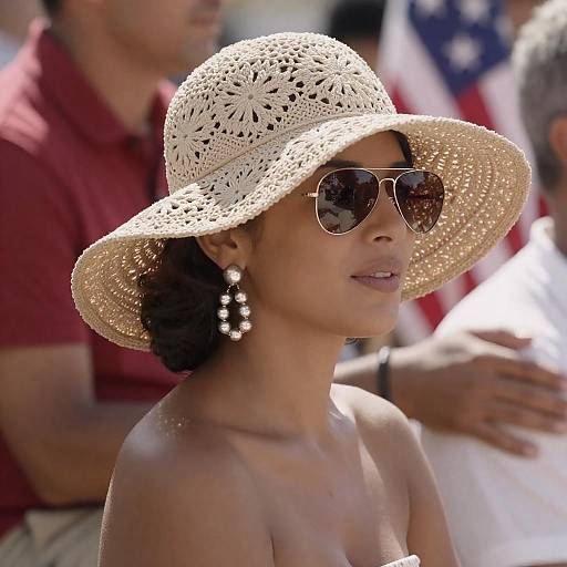 Chic Outdoor Summer Photograph with Hat