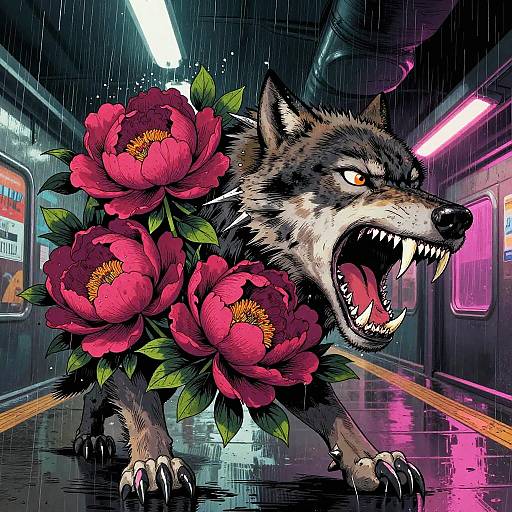 Fierce Floral-Animal Fusion Art