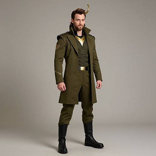 President Loki in Military Uniform