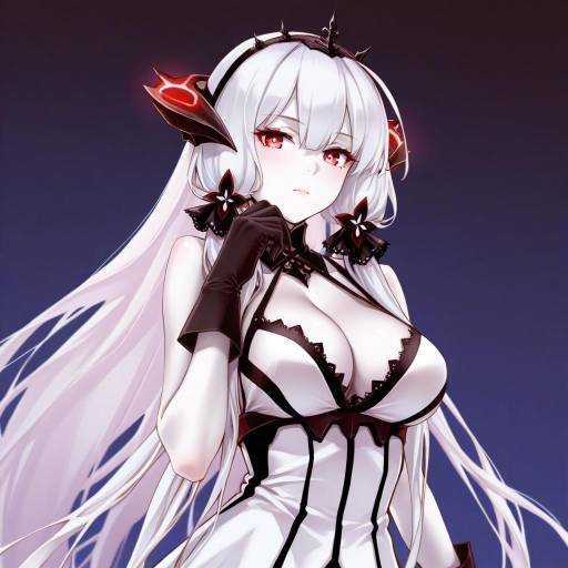 Illustration of Air defense princess, kantai collection in the style of Hyde (tabakko)