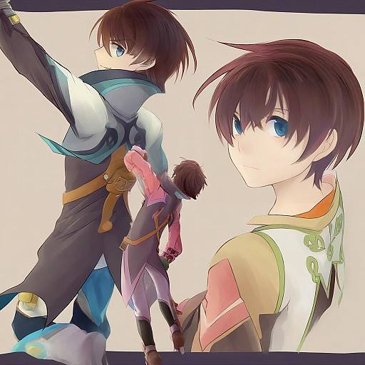 Illustration of Asbel lhant, tales of (series) in the style of Mado (mukade tou)