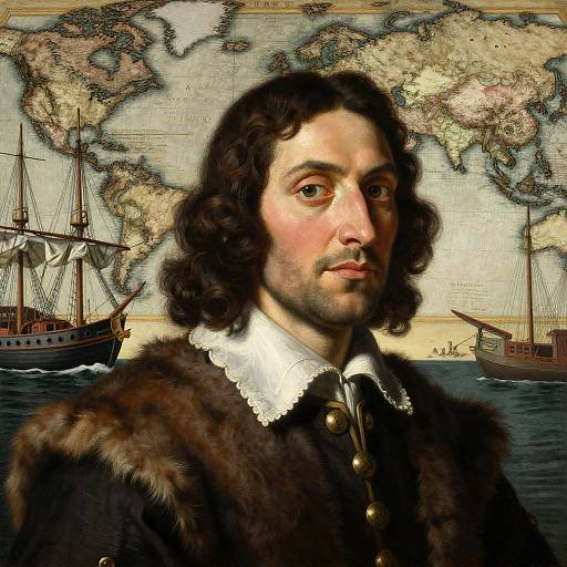 Realistic Portrait of Amerigo Vespucci