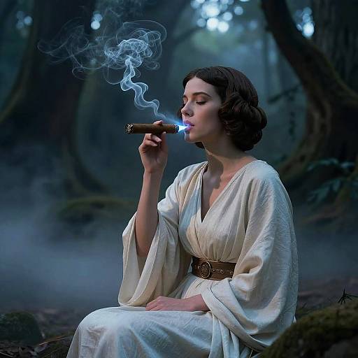 Princess Leia in Mystical Alien Forest