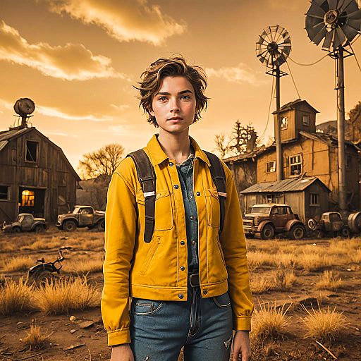 Hopeful Teenager in Apocalyptic Aesthetic Hopeful Teenager in Apocalyptic Aesthetic