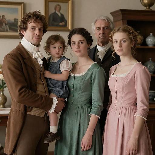 Period Costume Family Group Photography