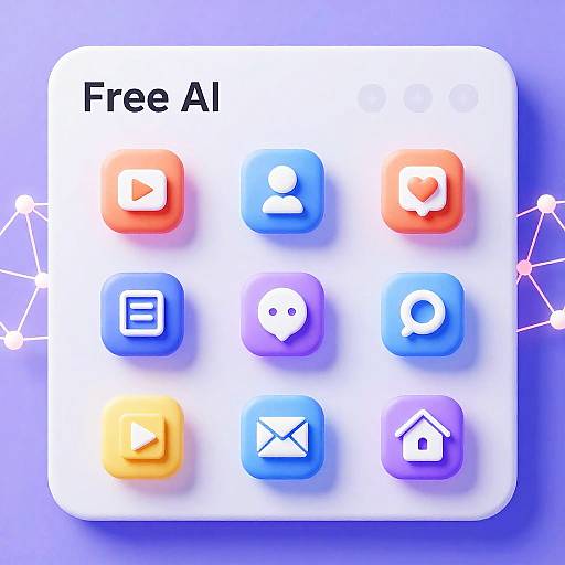 Futuristic AI Icon Generator Interface