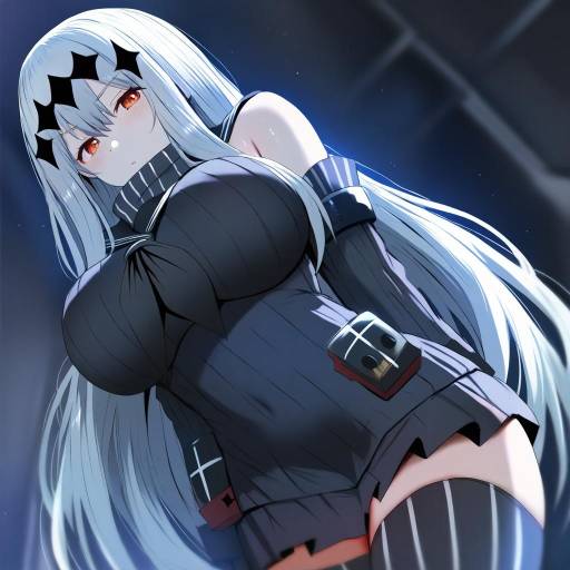 Illustration of Aircraft carrier water oni, kantai collection in the style of Ginhaha