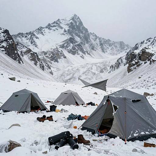 Dyatlov Group Campsite Aftermath Scene