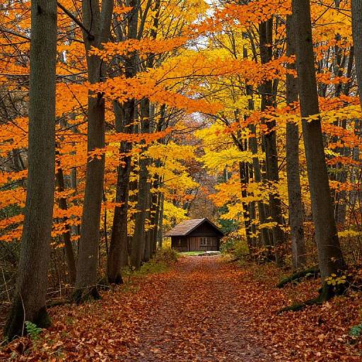 Autumn Trail in Niemc Forest