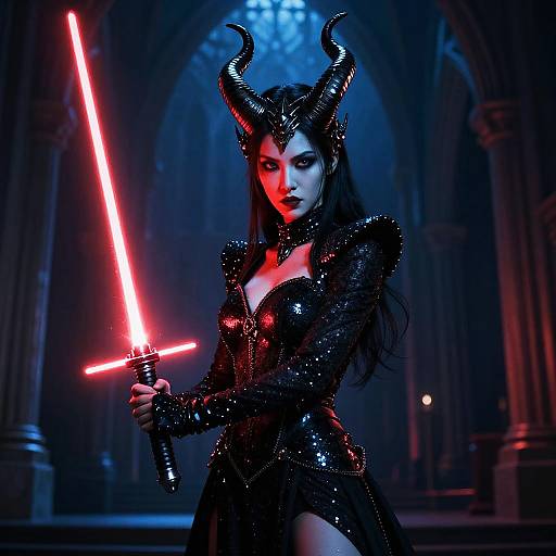 Fierce Female Sci-Fi Fantasy Warrior