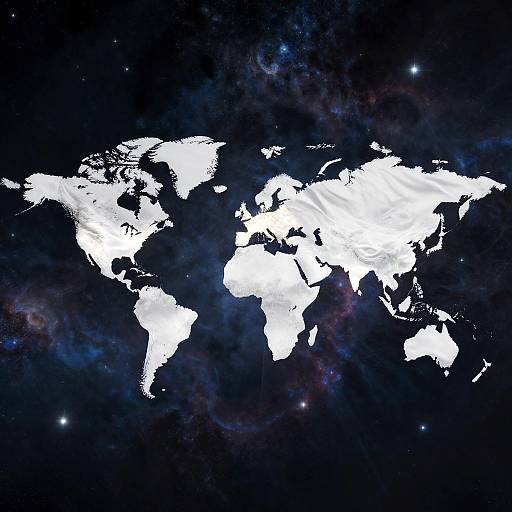 Cosmic White Pride Flag Art