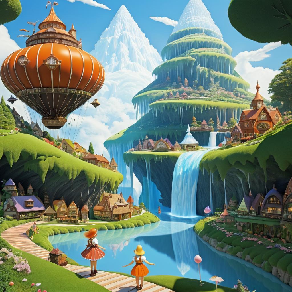 Whimsical Adventure in a Candy Kingdom